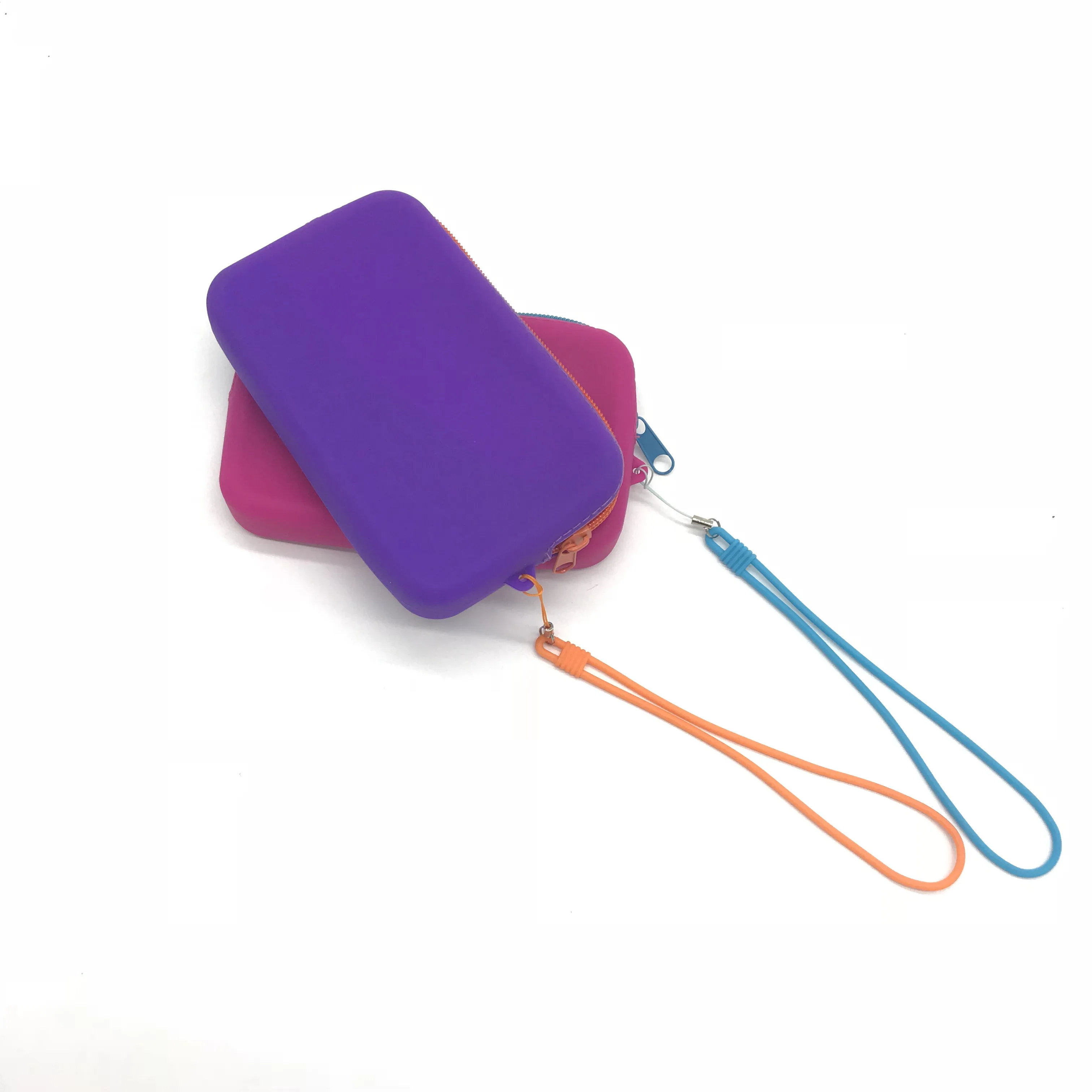 Wholesale coin bag fashion colorful silicone pouch wallet women lady purse