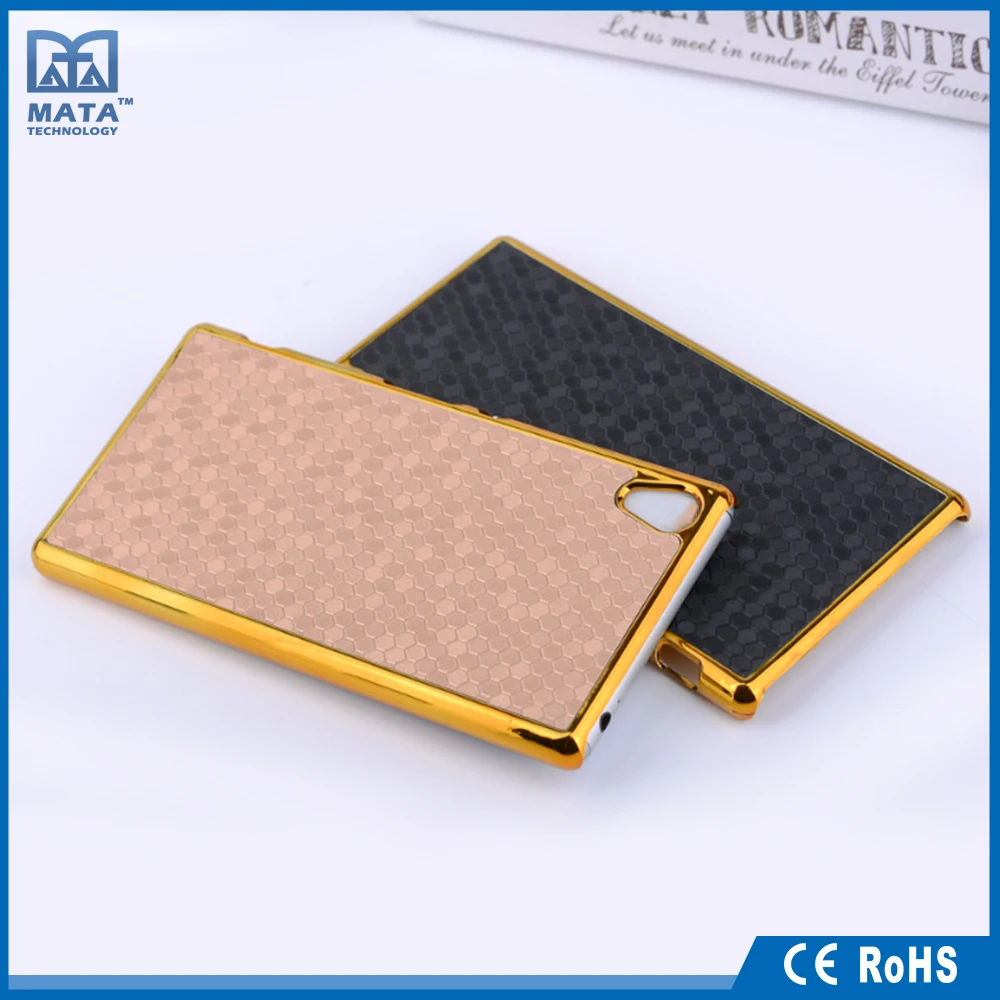 Custom High Quality Carbon Fiber Mixed Metal Phone Case for Sony Xperia Z5