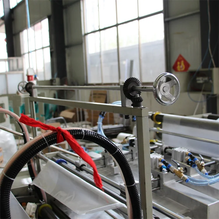 
Poly Plastic Carry Refuse Bag Making Equipment With Holes 