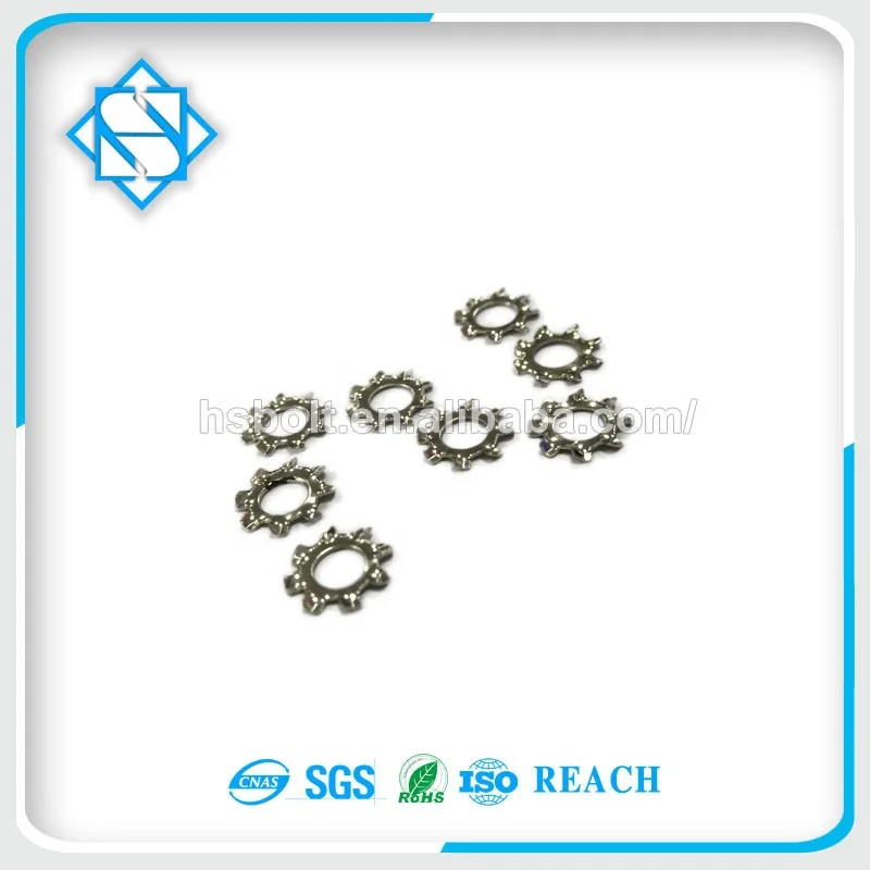Competitive Price DIN6797 Type A Carbon Steel M2-M10 External Tooth Lock Washer