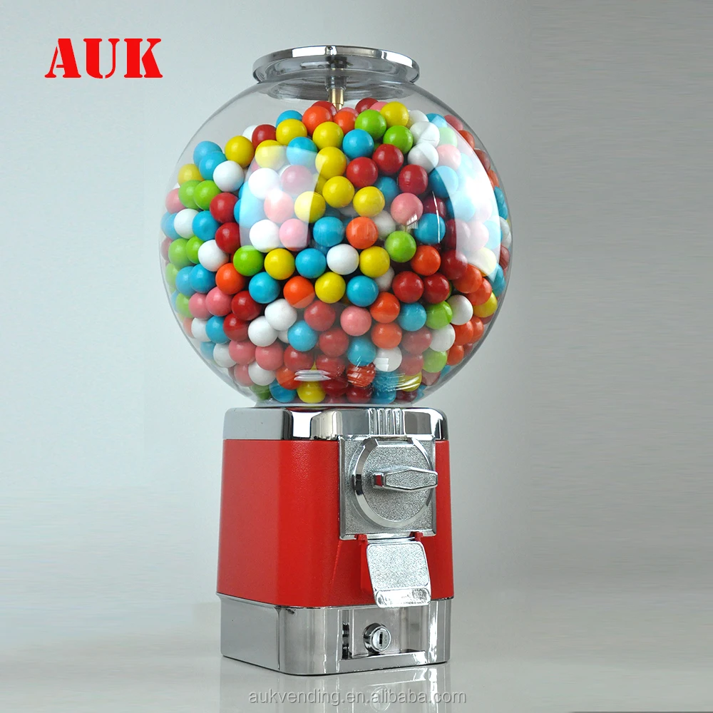 
bulk candy gumball capsule toy vending machine with cash box 