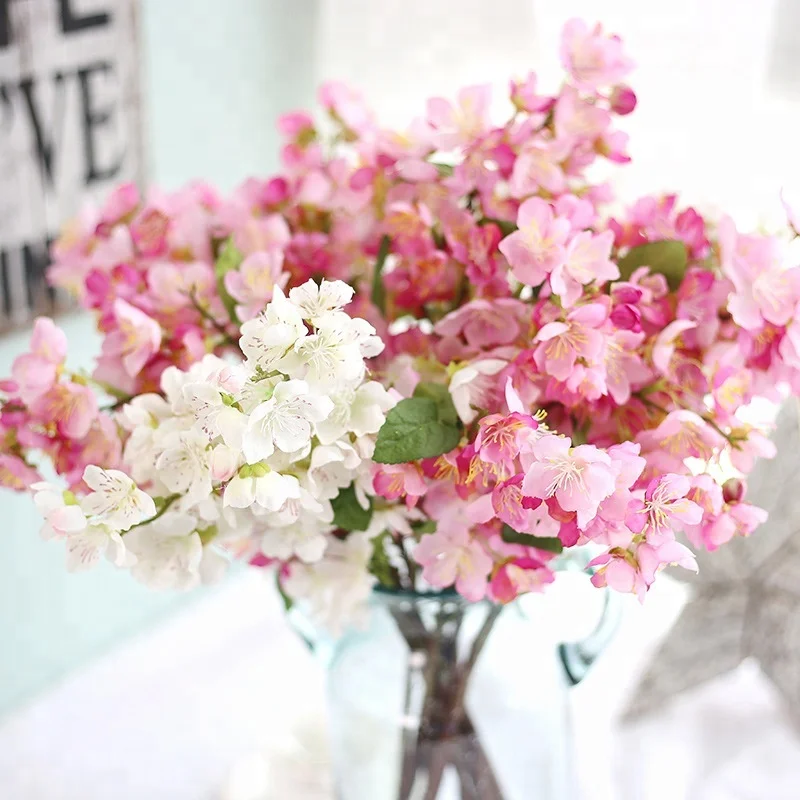 Factory home decoration wedding Japan cherry blossom plant artificial plum blossom flowers cherry blossom
