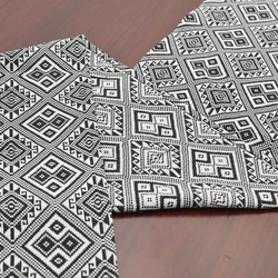 European Restaurant Table Runners Luxury Tassel Jacquard Table Runner For Dinning Decoration Wedding Banquet