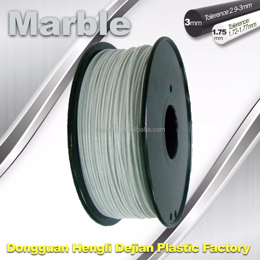 3D printer filament of Marble filament white color