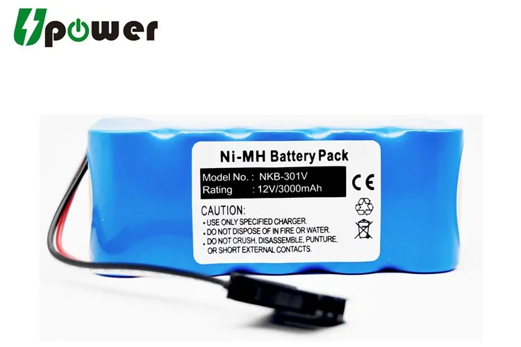 12V 3000mah NI-MH replacement battery for Nihon Kohden TEC-7731K TEC-7741 ECG-1350A nkb-301v Defibrillator replacement battery