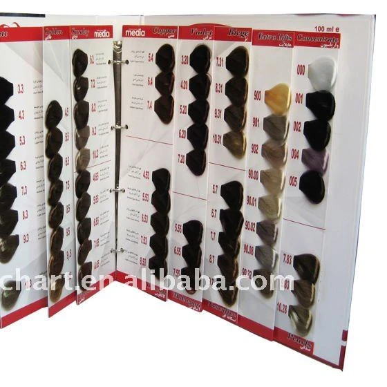 
Cosmoprof Album Professional Hair Color Album Professional Hair Colour Catalogue and guide book and hair swatch for Salon use. 