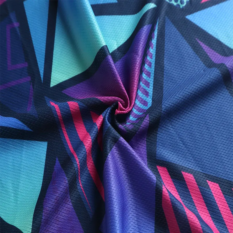 Factory direct high quality custom india digital printing 97 polyester 3 elastane jacquard mesh fabric