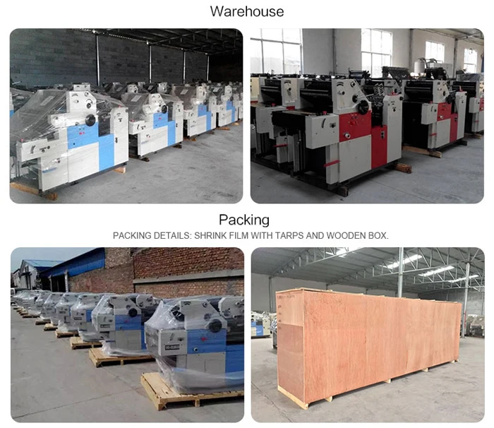 Automatic Single Color Offset Printing Machine 1 Color Portable Offset Printer