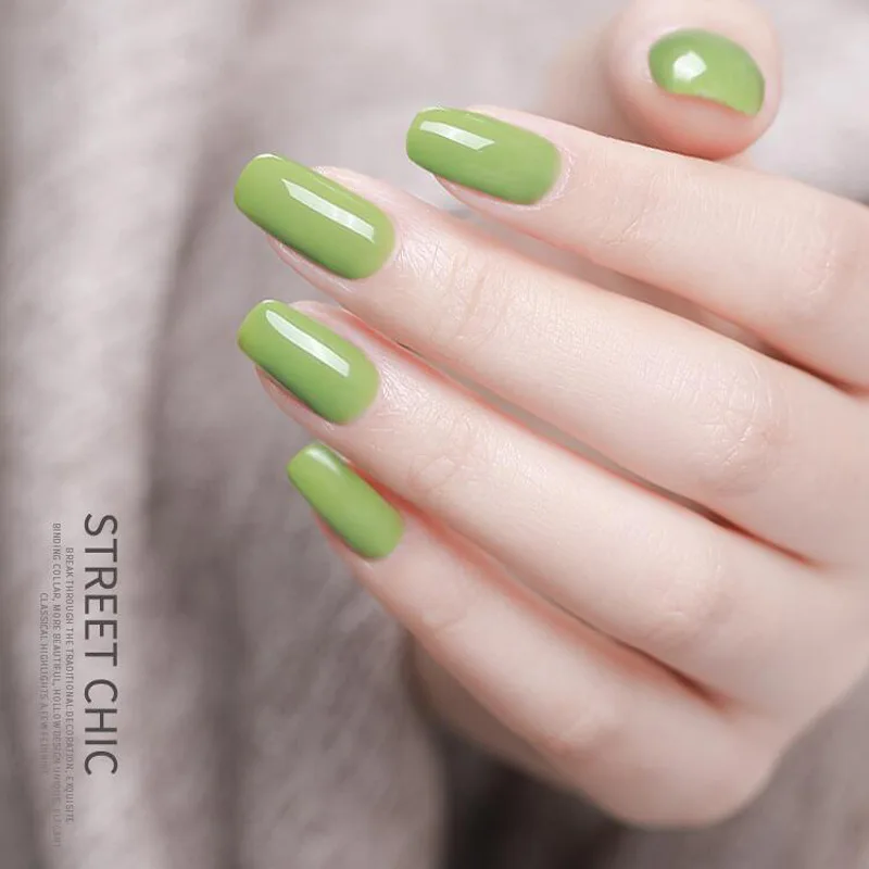 Hot Sale KASI Nail Gel Polish With Popular Avocado Series 5 Colors
