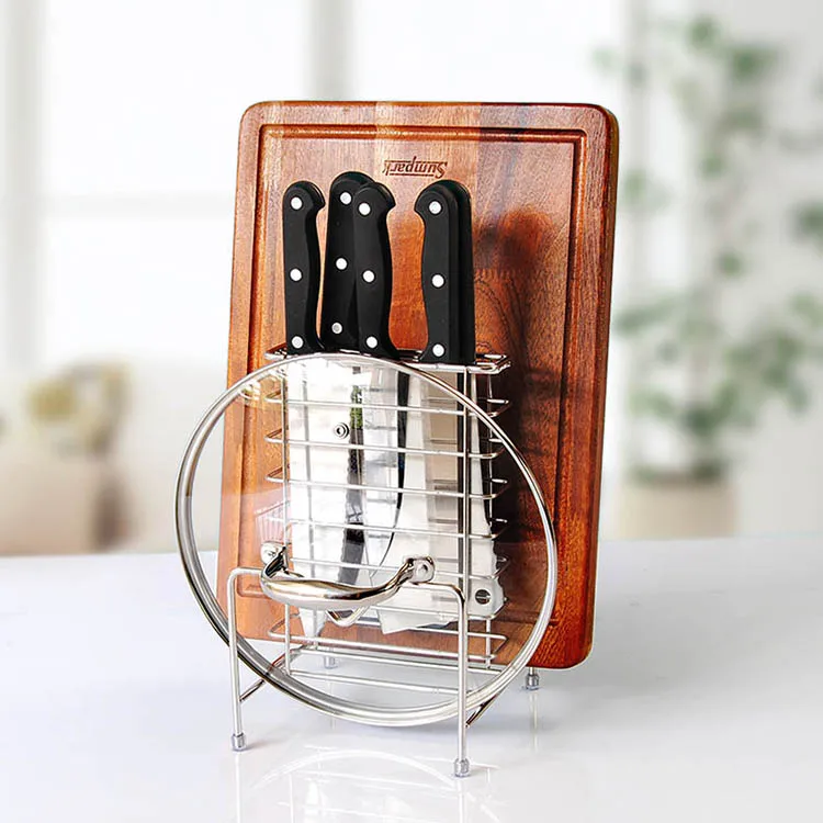 Кухонная полка, стойка для сковородок, держатель для разделочной доски, органайзер для хранения крышек кастрюль, подставки, крышка для Тапас