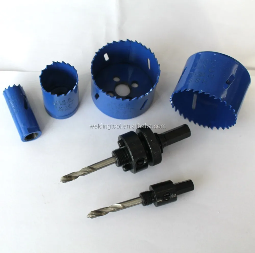 Bi-Metal Hole Saw Drill Bit HSS Hole Cutter with Arbor for Wood and Metal