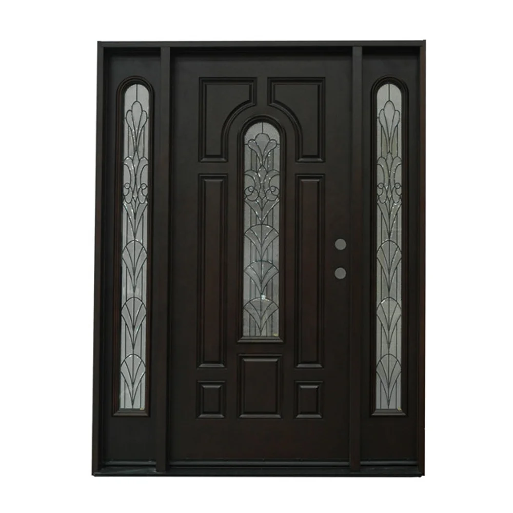 New Design Decorative Simple Gate Glass Fiber Exterior Door Grp Doors Front With Great Price
