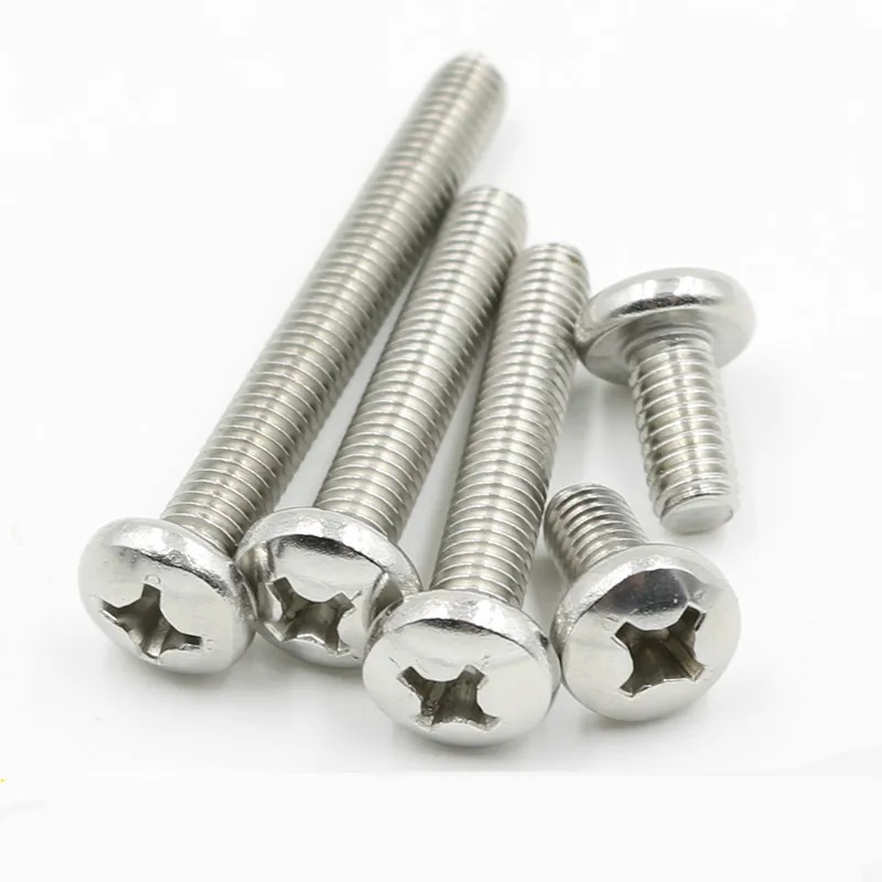 M1.6 M2 M3 M4 M5 M6 stainless or zinc plated steel remote control pan round head machine screw