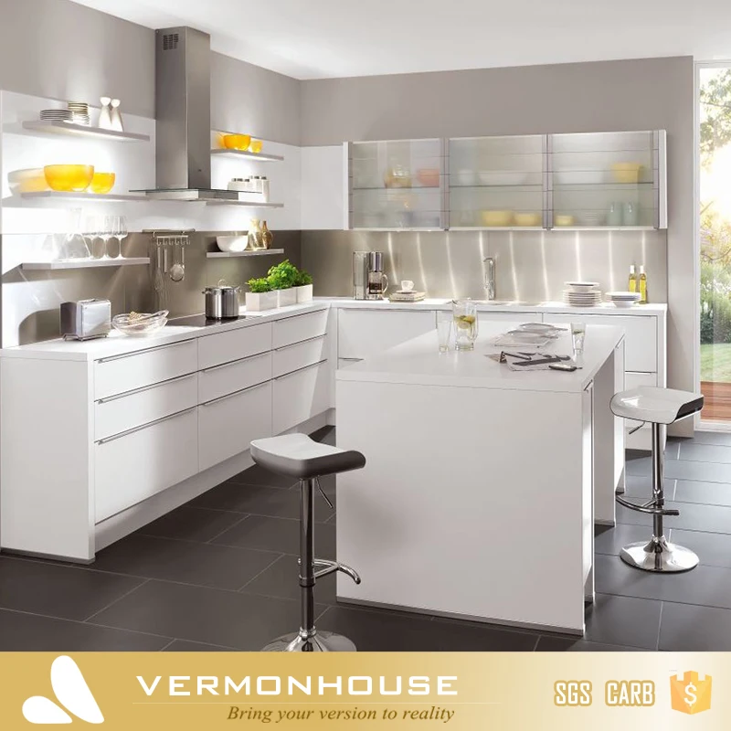 HOT SALE 2021 New Model Australia Bespoke Custom White Lacquer Modern Kitchen Cabinets