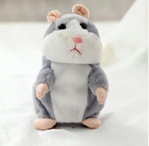 Talking Hamster Mouse Pet Plush Toy Hot Cute Speak Talking Sound Record Hamster Educational Toy for Children Gift