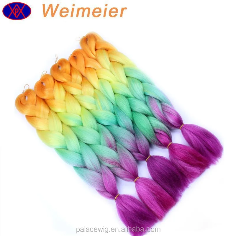 
Factory wholesale price hair extension 24inch synthetic jumbo hair braid 100g synthetic braiding hair 