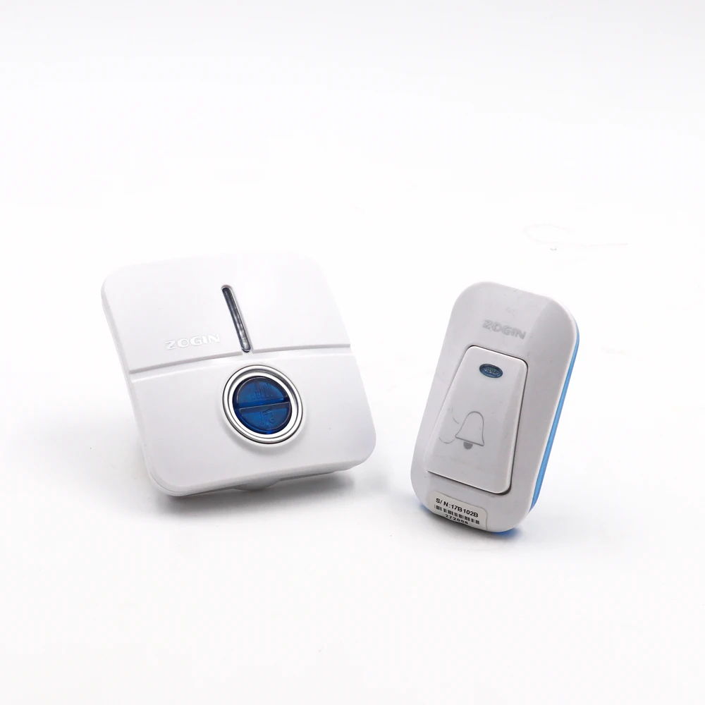 
kinetic wireless doorbell with flash and adjustable volume 