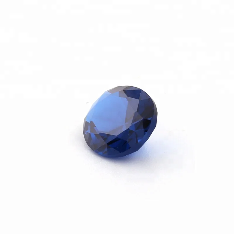 Wholesale price synthetic oval shape 113# blue spinel gemstones
