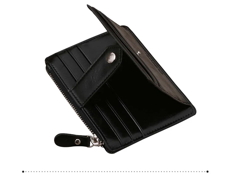 High quality pu leather designer mens i clip wallet durable stylish wallet for chain use free customize OEM service