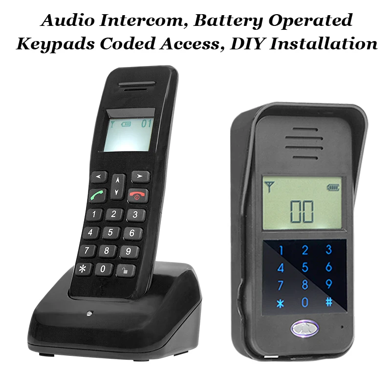 Новое поступление удаленного разблокировать 2.4 ГГц беспроводной цифровой аудио домофон