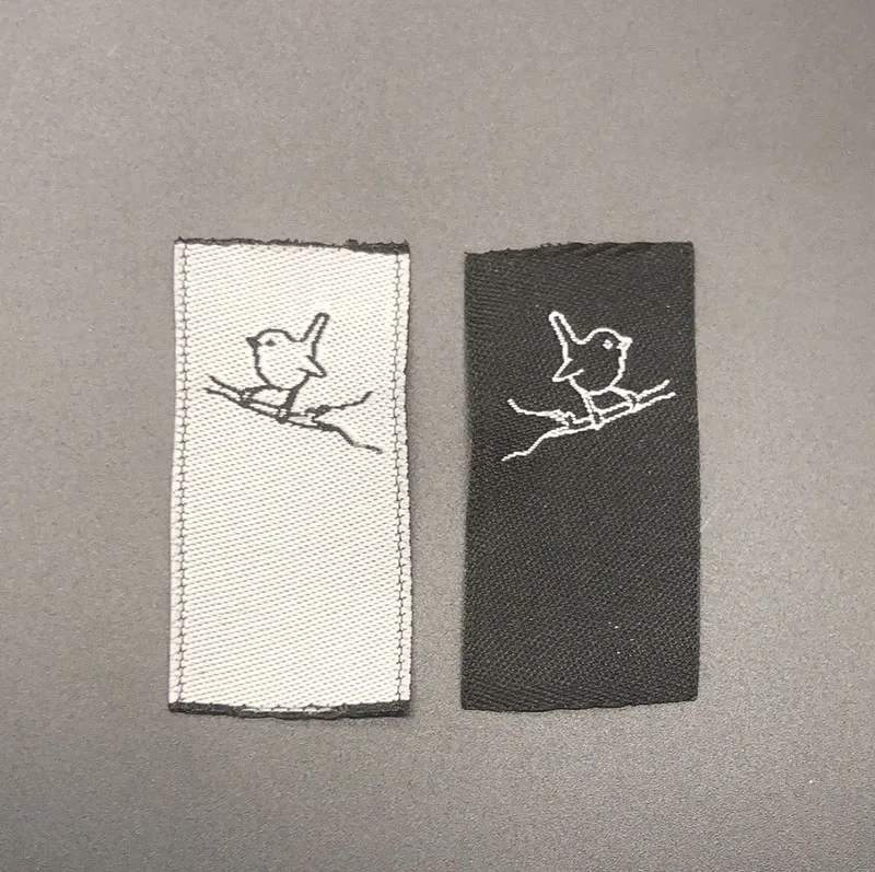 Popular Design Clothing Main Woven Label High Definition Satin Polyester Garment Cloth care Label Wash Label