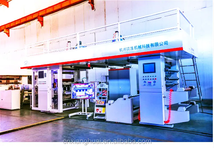 6 Color Bag Flexo Printing Machine BOPP Plastic Film Flexo Printing Machine