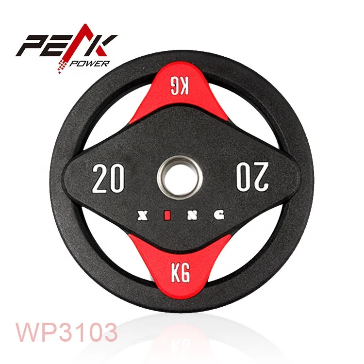 PeakPower 4 держатель Полиуретановое Оборудование для тренажерного зала полиуретановая пластина для тяжелой атлетики силовой тренировки