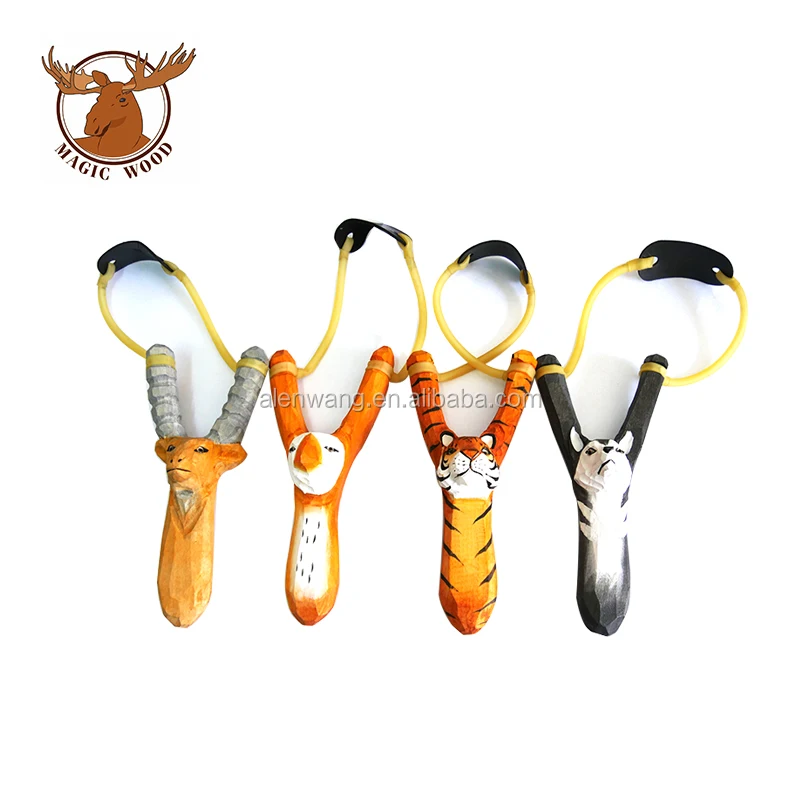 
Factory Direct Wooden Rubber Human Slingshot antelope 