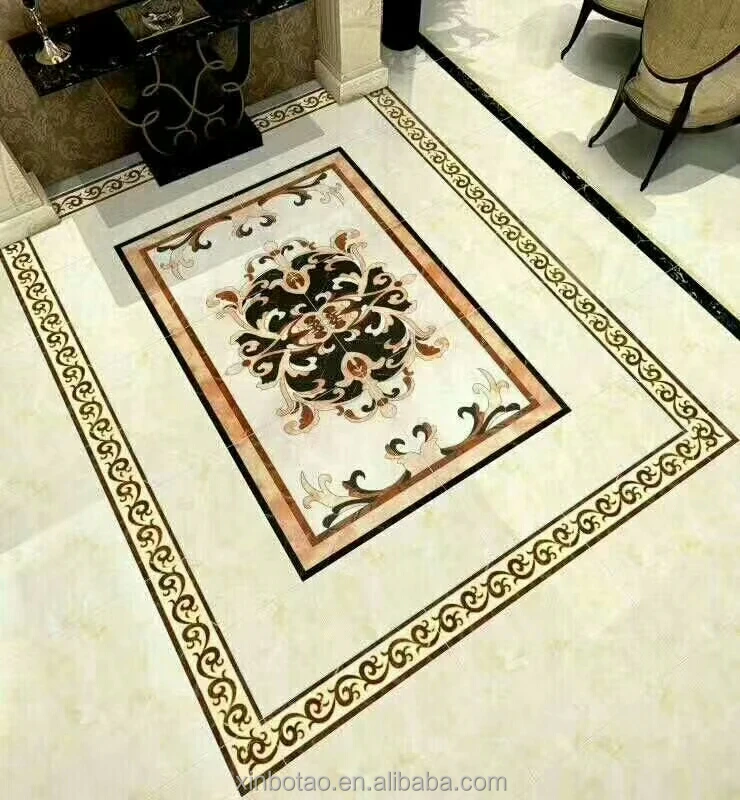 Interior decoration micro crystal and home marble floor design