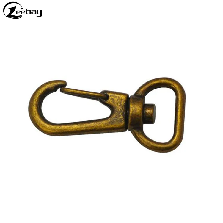 Antique brass swivel lobster clasp metal snap buckle hook