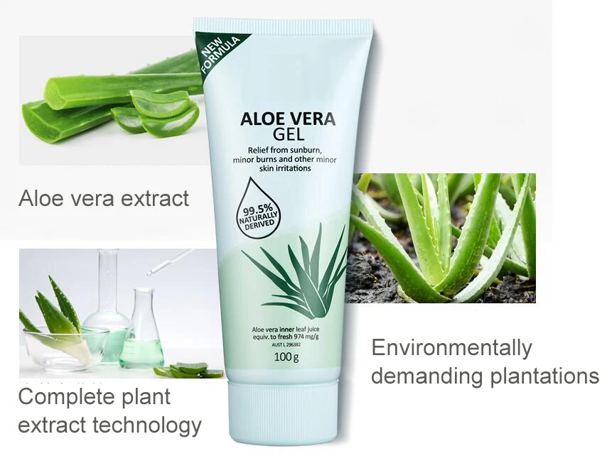 
customizing new formula hydrating smoothing 95% sloe vera gel skin repairing remove acne sleeping cream 