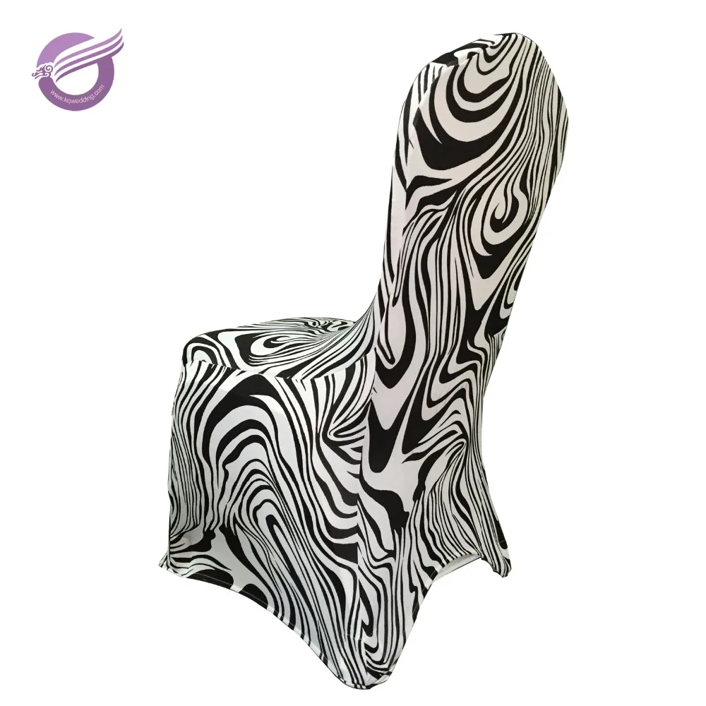 YT01243 banquet Zebra cheap spandex chair cover