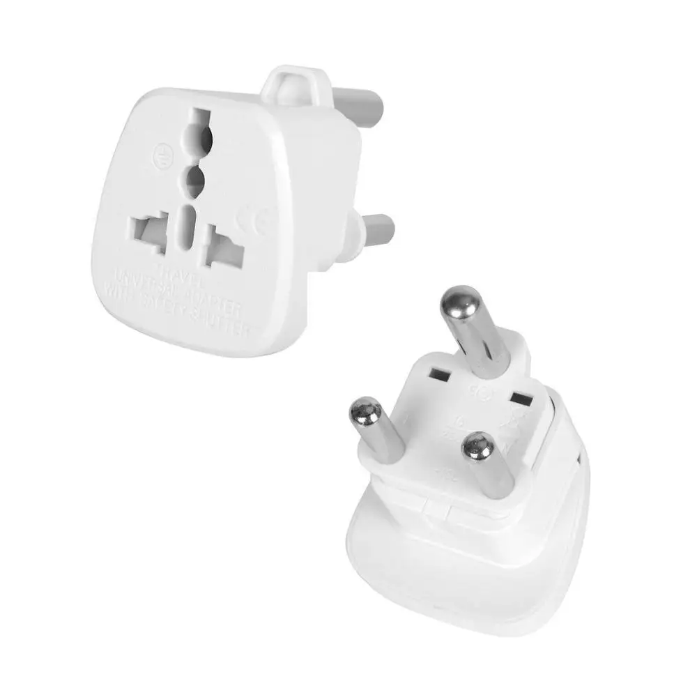 Южноафриканский переходник-переключатель, переходник типа M, безопасный Заземленный маленький переходник для путешествий, переходник для южноафриканского/индийского