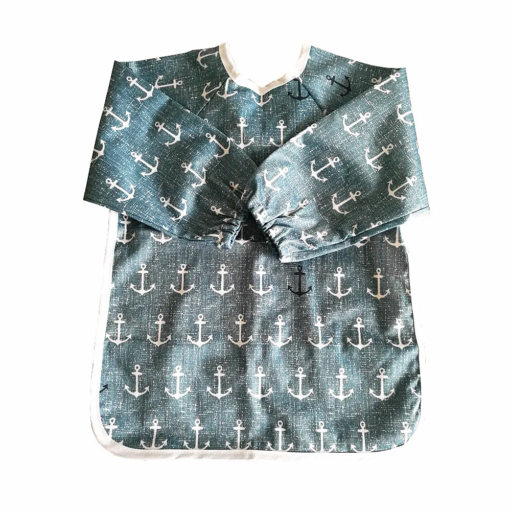 
Cure design and Waterproof baby smocks with long sleeves 