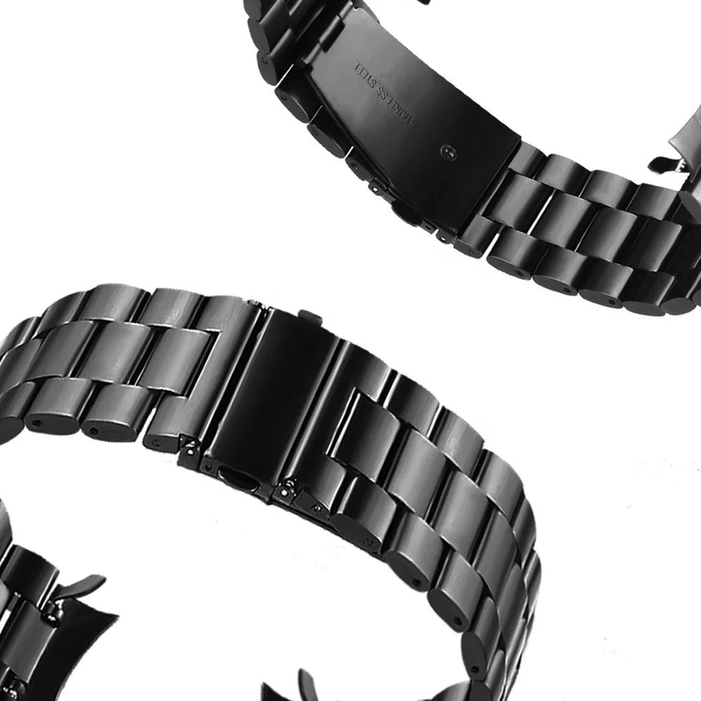 22mm Stainless Steel Band Bracelet Adapter For Gear S3 Band Metal Clip Watch Straps For Samsung Gear S3 Classic Frontier