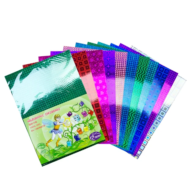 Оптовая продажа Упаковочная звезда яркие конфеты цвета оригами бумага металлик картон