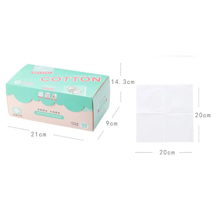 Non-woven Cotton Pad Wet and Dry Face Towel Multi-purpose Disposable Face Towel