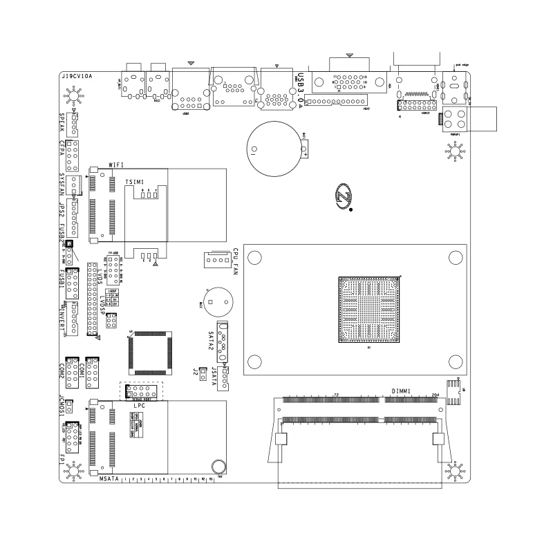 Embedded Mini ITX DDR3 motherboard with Intel J1900 onboard support HD/ VGA display