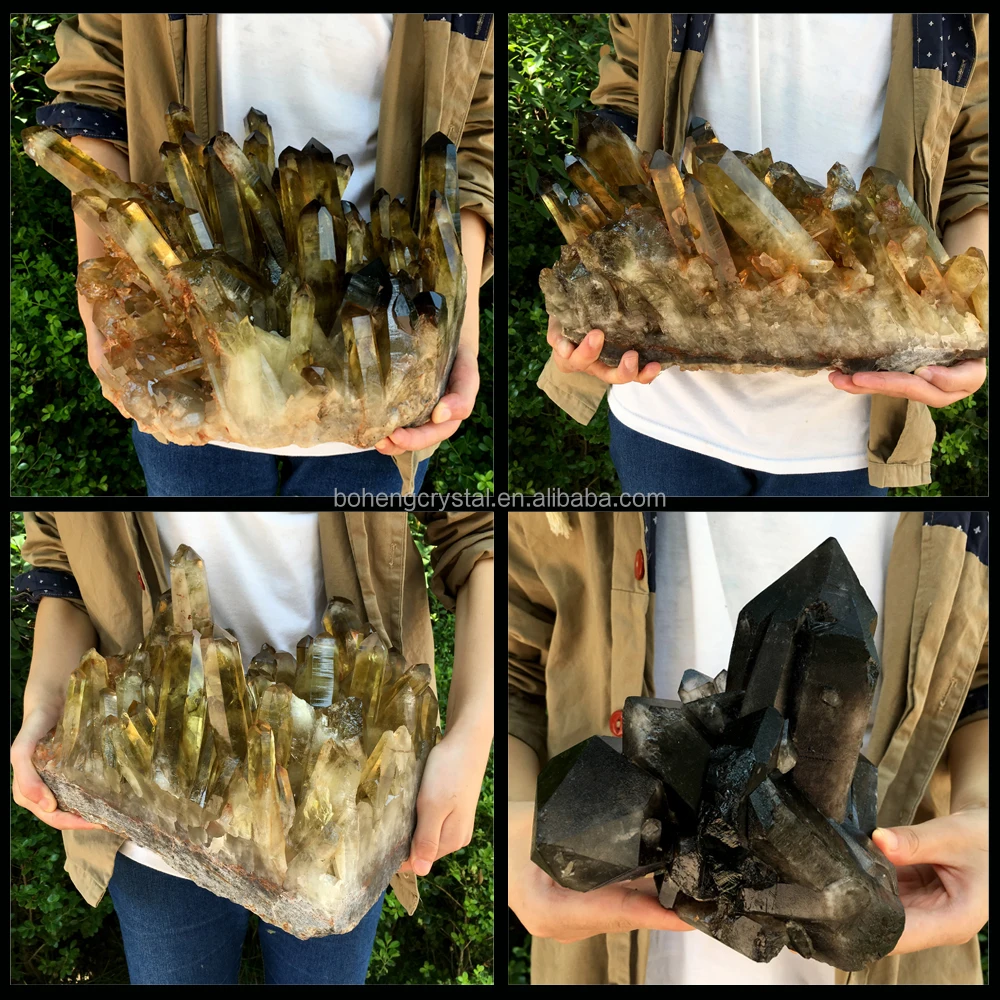 Wholesale Citrine Smoky Quartz Cluster Natural Citrine Cluster For Decoration