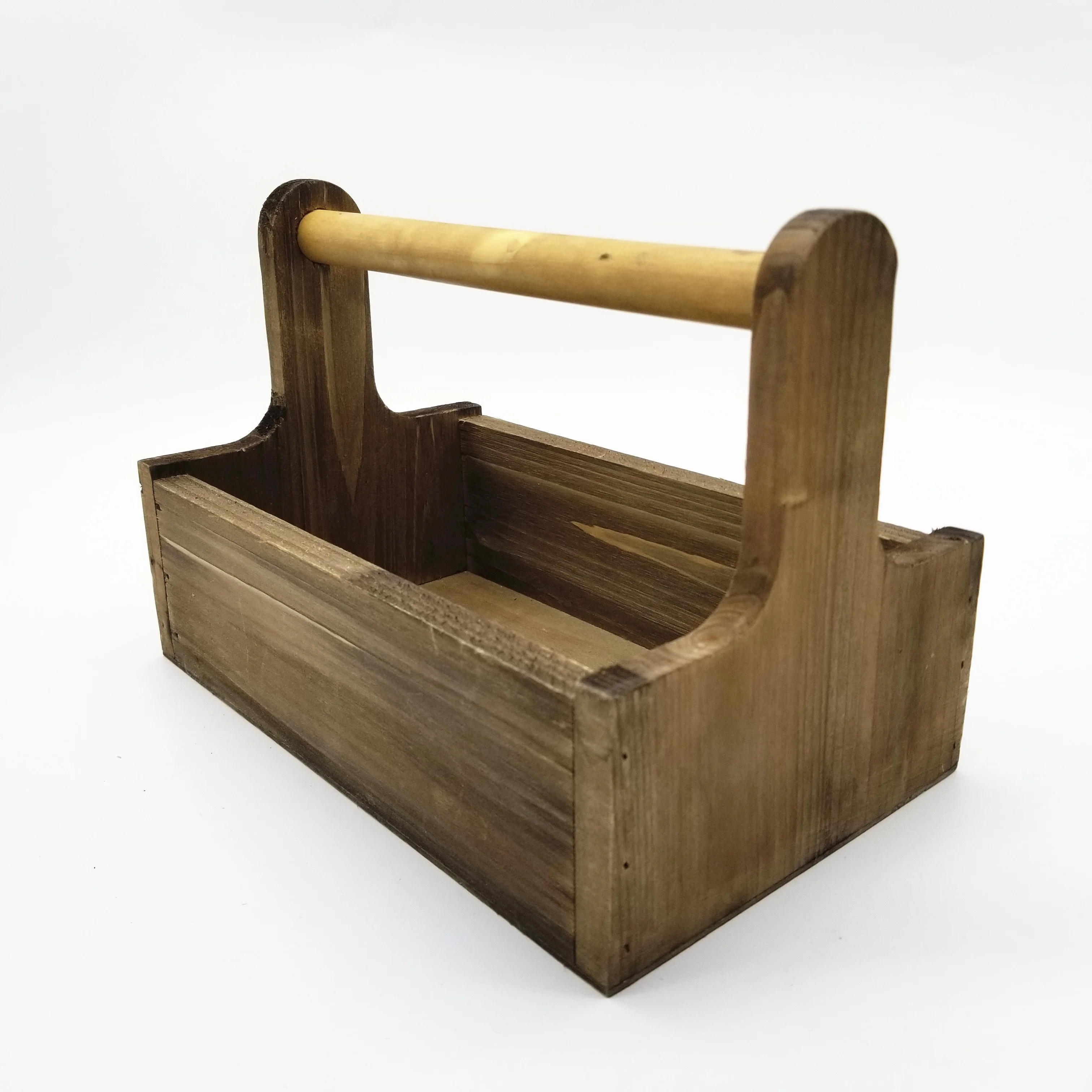 
Natural Material Hand Wooden Hanging Garden Basket Storage Box 