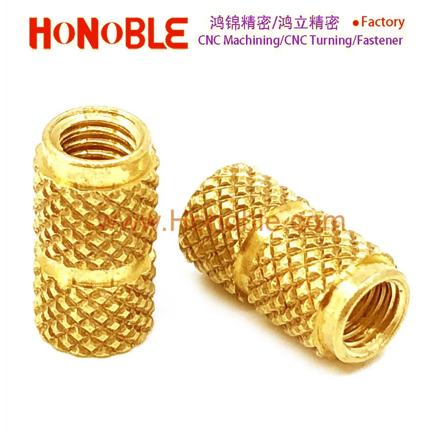 Stainless steel Brass ITB/ITC Molded-in M4 M5 M6 threaded brass insert nuts