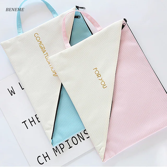 Multi-functional A4 Size Computer Packaging Custom Canvas Folder