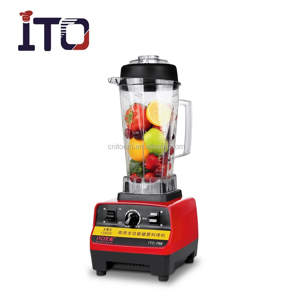 FI-798 heavy duty plastic jar Multi-function fruit juice blender