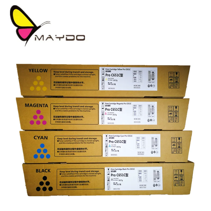 Цветные тонеры для копировального аппарата картридж совместимого Ricoh Pro 651 751 c651 c751 c651ex