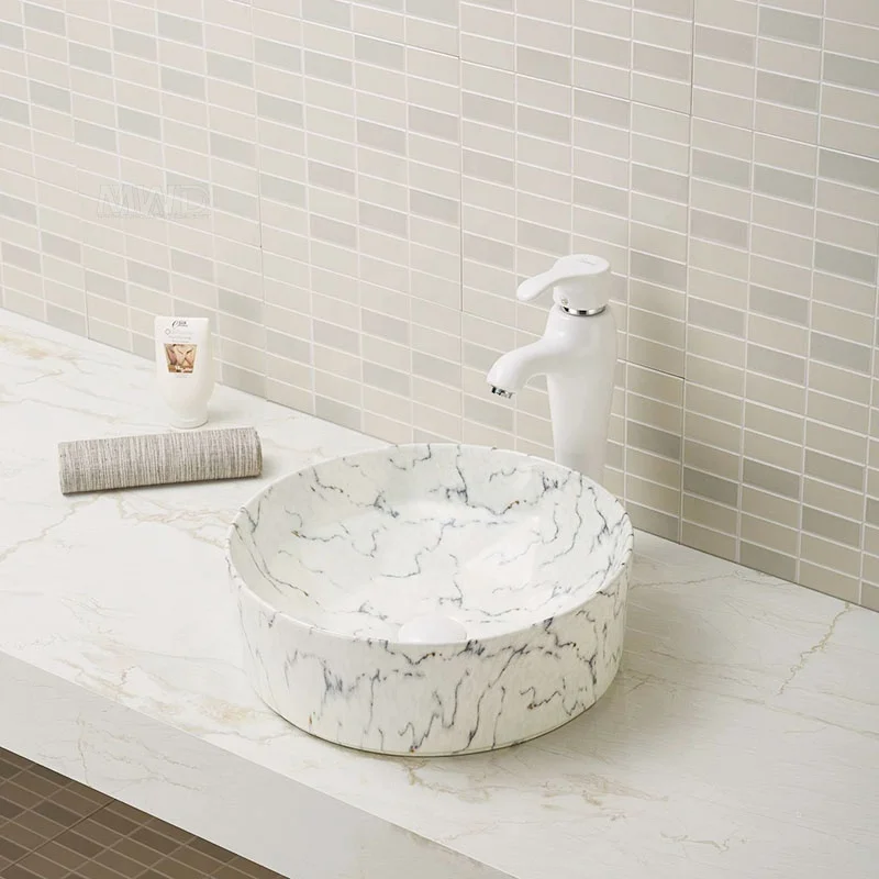 Modern elegant clear tempered glass vessel bathroom bowl art sink basin