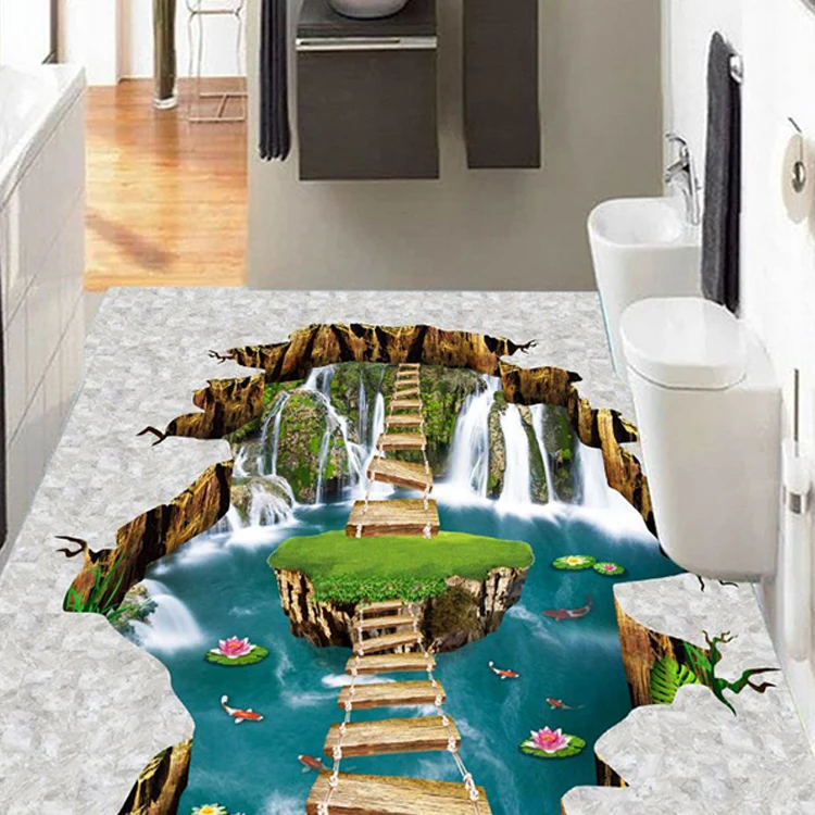 hot selling vinyl adhesive label,water proof vinyl custom sticker,3d pvc floor sticker