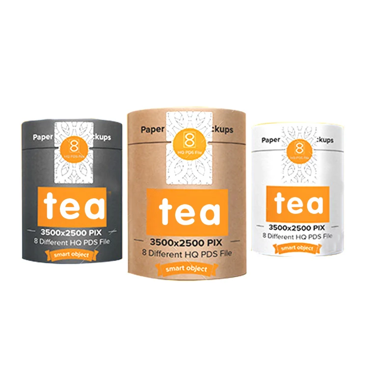 Практичная картонная трубка на заказ, картонная трубка для упаковки чая, кофе