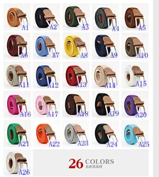 Customized Mens Elastic Navy Woven Rope Braid Belt braided elastic stretch belt