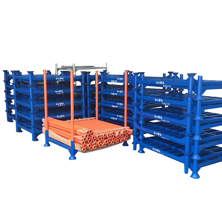 
Warehouse Heavy Duty Steel Mobile Storage Stackable Post Pallet 