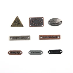 Nice Quality Garment Handbags Clothes Custom Brand Logo Metal Clothing Labels